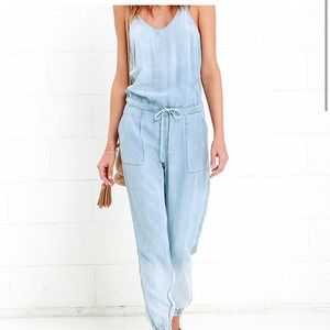 BlankNYC chambray jumpsuit